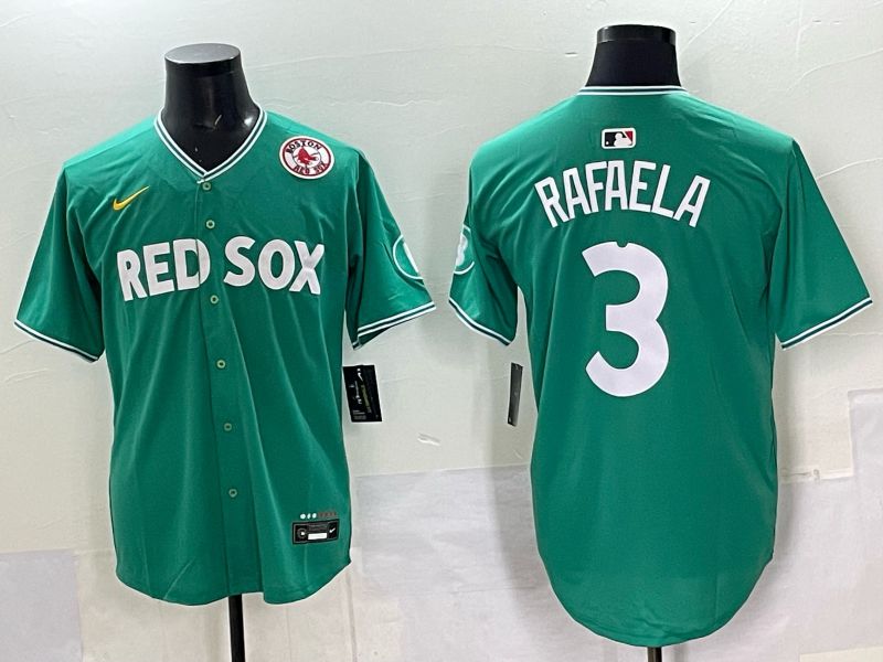Men 2025 Boston Red Sox #3 Rafaela Drak Green Joint Name Nike MLB Jersey 037